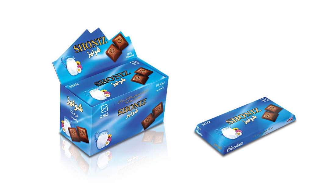 Shoniz milky chocolate 100 – شرکت صنعتی داداش برادر